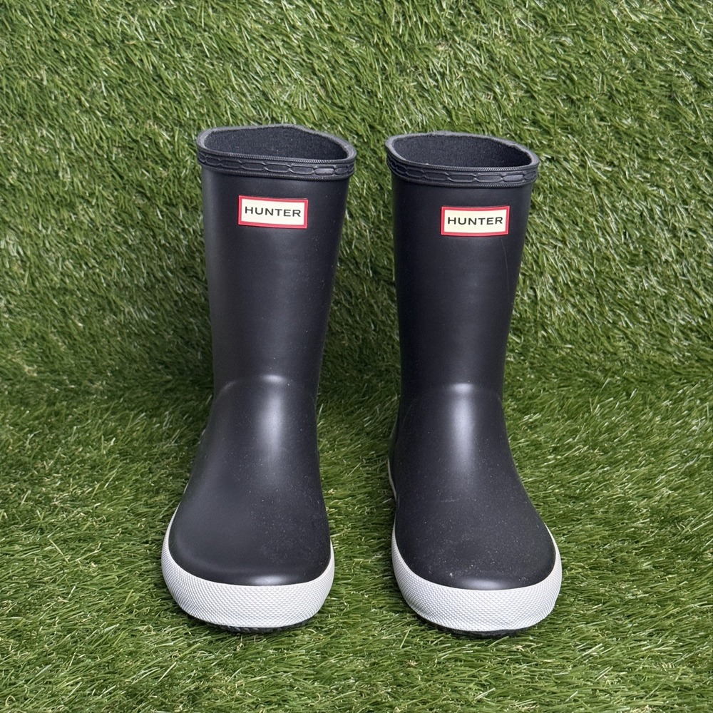 HUNTER First Classic Boots Black Toddler/Kids 13 Waterproof Rubber Rain boot